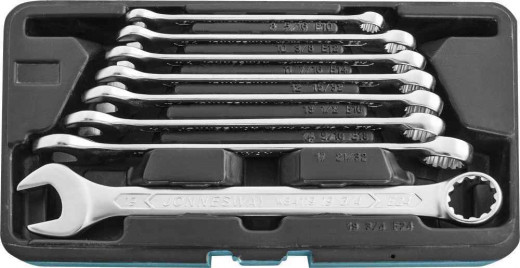 W84108S Набор ключей гаечных комбинированных с профилем SUPER TECH в кейсе, 8-19 мм, 8 предметов фото, характеристики