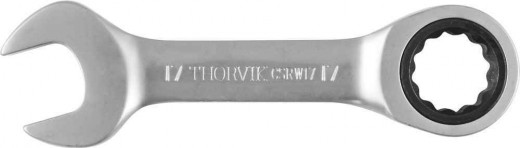 CSRW17 Ключ гаечный комбинированный трещоточный короткий, 17 мм фото, характеристики