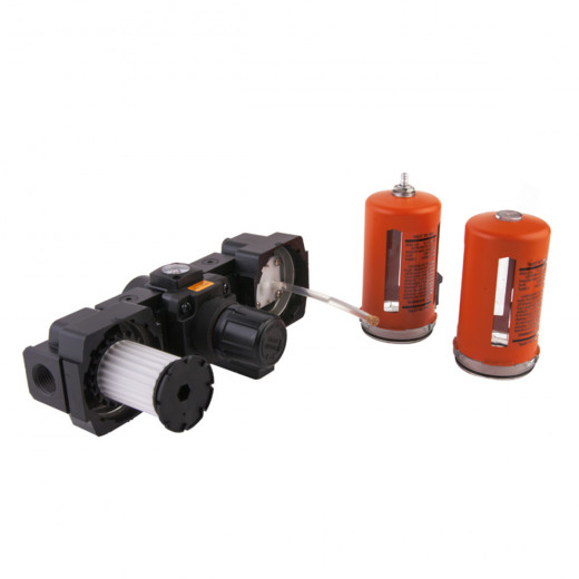 WDK-70240 Блок подготовки воздуха 1/2" с влагоотделителем, лубрикатором, регулятором и манометром фото, характеристики