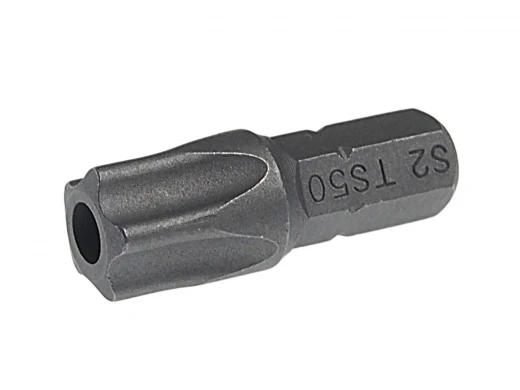 Бита TORX TS50Hх25мм 1/4" 5-ти гранная с отверстием JTC фото, характеристики