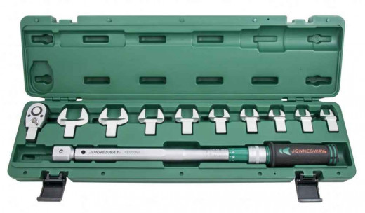 T30200NS Ключ динамометрический 1/2"DR со сменными рожковыми насадками 13-30 мм и приводом,  40-200 Нм фото, характеристики