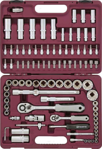 UTS0094MP Набор инструмента универсальный 1/4", 1/2"DR с головками торцевыми MultiProf, 94 предмета фото, характеристики