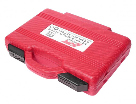 Набор головок торцевых 3/4" TORX (E18-E24) 12-ти гран. (17-19мм) ударных глубоких L=110мм 6 пр. JTC фото, характеристики