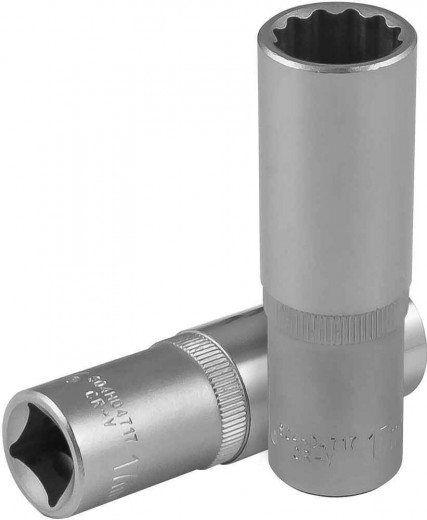 S04HD4717 Головка торцевая глубокая 12-гранная 1/2"DR, 17 мм фото, характеристики