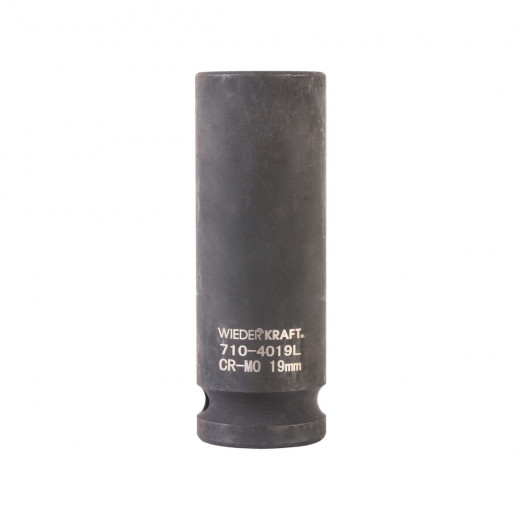 WDK-710-4019L Головка торцевая ударная глубокая 1/2", 6 граней, 19 мм фото, характеристики