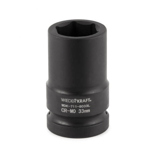 WDK-711-8033L Головка торцева ударная глубокая 1", 6 граней, 33 мм фото, характеристики