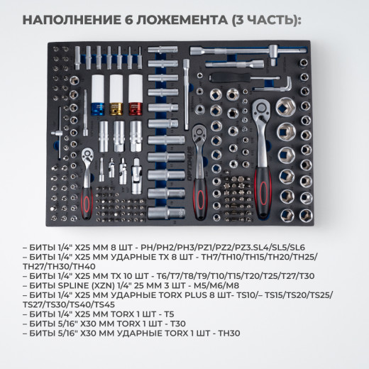 OPT-717E Тележка инструментальная, 7 полок с набором инструментов, столешница с EVA покрытием фото, характеристики