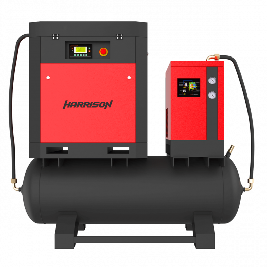 HRS-94530TD5 Винтовой компрессор с ресивером и осушителем Harrison: 530 л/мин; 8 бар; 4 кВт фото, характеристики