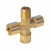 WDK-23FMB Фитинг X - образный, резъба 1/4" PT, F-F-F-M (внутренний/внешний), латунь фото, характеристики