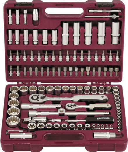 UTS0108MP Набор инструмента универсальный 1/4", 1/2"DR с головками торцевыми MultiProf, 108 предметов фото, характеристики