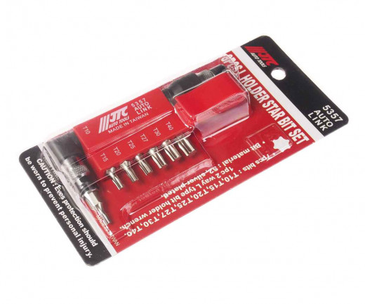 Набор бит 1/4" TORX Т10-Т40 с Г-образным держателем 8 предметов JTC фото, характеристики