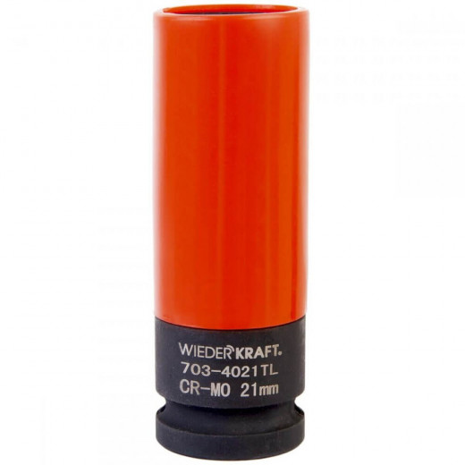 WDK-703-4021L Головка торцевая ударная тонкостенная 1/2", 6 граней, 21 мм фото, характеристики