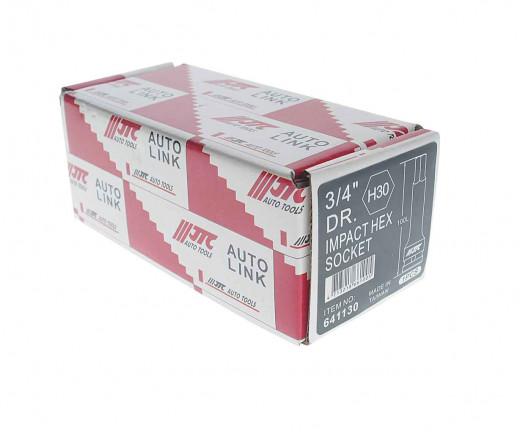 Головка торцевая 3/4" HEX H30 ударная L=100мм JTC фото, характеристики