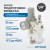 AC2010-02 Блок подготовки воздуха 1/4" с фильтром, манометром, маслораспылителем и регулятором давления фото, характеристики