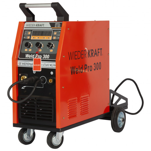 WELD Pro 300 (УЦЕНКА) Сварочный аппарат инверторный 300A, 380В MIG/MAG/MMA/Lift TIG с горелкой 24AK фото, характеристики