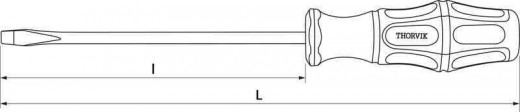 SDL5125 Отвертка стержневая шлицевая, SL5х125 мм фото, характеристики
