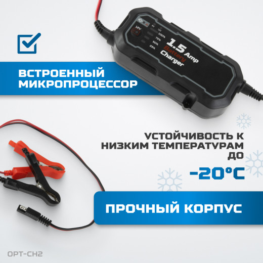 OPT-CH2 Зарядное устройство автоматическое, 12В фото, характеристики