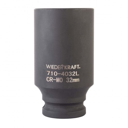 WDK-710-4032L Головка торцевая ударная глубокая 1/2", 6 граней, 32 мм фото, характеристики