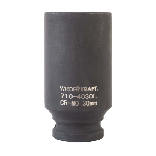 WDK-710-4030L Головка торцевая ударная глубокая 1/2", 6 граней, 30 мм фото, характеристики