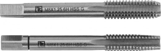 MT12125S2 Набор метчиков T-COMBO двухпроходных ручных универсальных М12х1.25, HSS-G, 2 шт. фото, характеристики