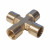 WDK-24FFB Фитинг X - образный, резъба 1/4" PT, F-F-F-F (внутренний), латунь фото, характеристики