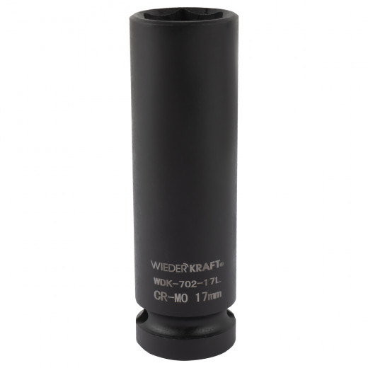 WDK-702-17L Головка торцевая ударная глубокая тонкостенная 1/2", 6 граней, 17 мм фото, характеристики