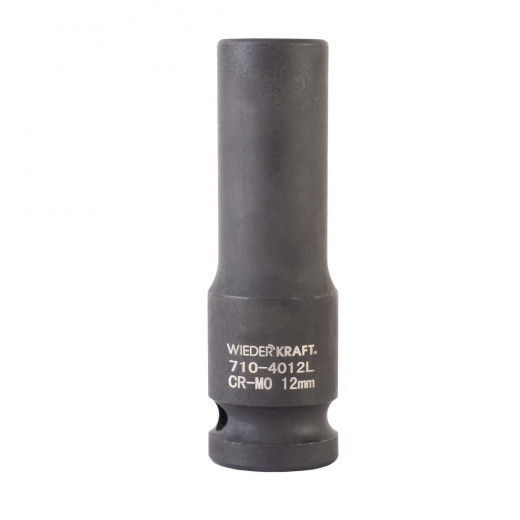 WDK-710-4012L Головка торцевая ударная глубокая 1/2", 6 граней, 12 мм фото, характеристики