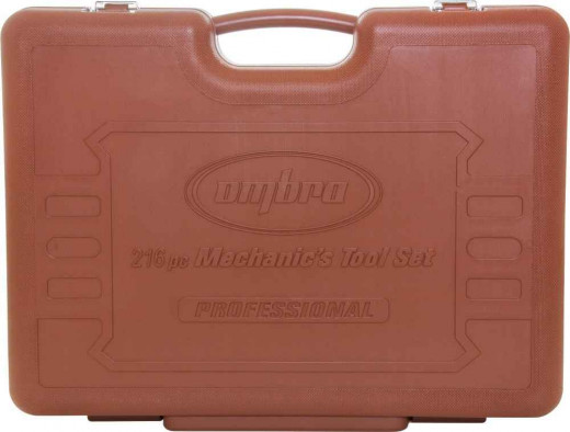 OMT216S Набор инструмента универсальный 1/4", 3/8", 1/2"DR, 216 предметов фото, характеристики