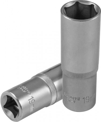 S04HD4119 Головка торцевая глубокая 1/2"DR, 19 мм фото, характеристики