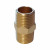 WDK-212MB Адаптер, резьба 1/2"-1/2" PT, M-M (внешняя), латунь фото, характеристики