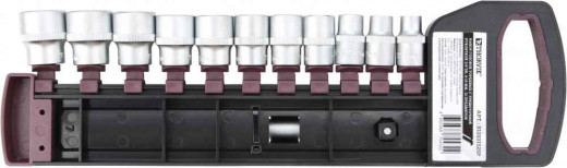 S12S1112SP Набор головок торцевых с трещоточной рукояткой 3/8"DR, 8-19 мм, 12 предметов фото, характеристики