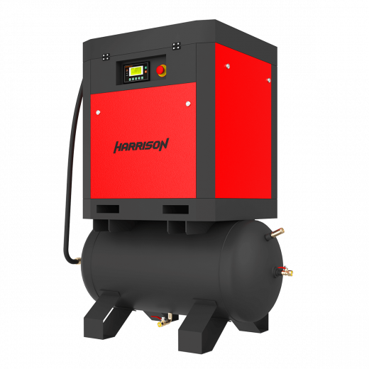 HRS-94900T5 Винтовой компрессор с ресивером Harrison: 900 л/мин, 10 бар, 7.5 кВт, 500 л фото, характеристики