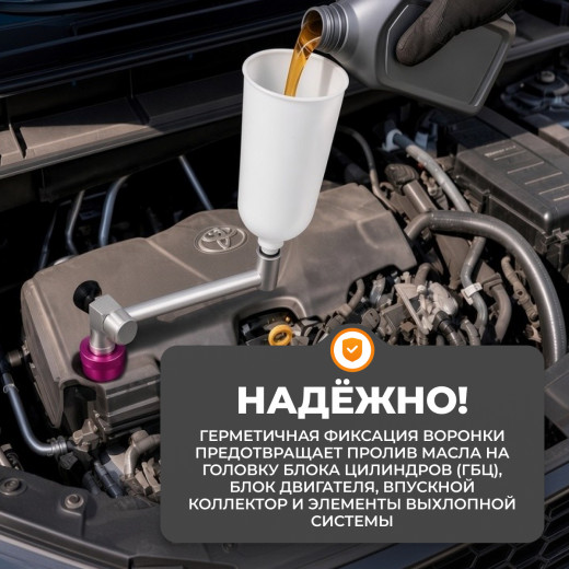 WDK-2140074 Воронка для заливки масла с адаптерами фото, характеристики