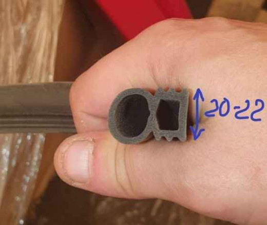 Уплотнитель для ворот 20-21mm (бухта 22,5м) Старые модели GUANGLI Уплотнитель для ворот 20-21mm (бухта 22,5м) Старые модели фото, характеристики