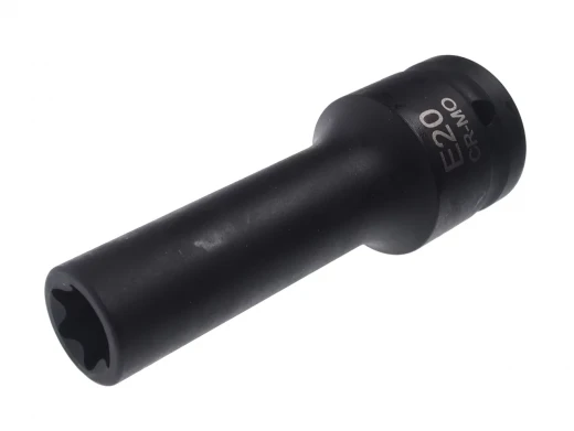 Головка торцевая 3/4" TORX E20 ударная глубокая L=110мм JTC фото, характеристики