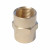 WDK-238FB Адаптер, резьба 3/8"-3/8" PT,  F-F (внутренний), латунь фото, характеристики