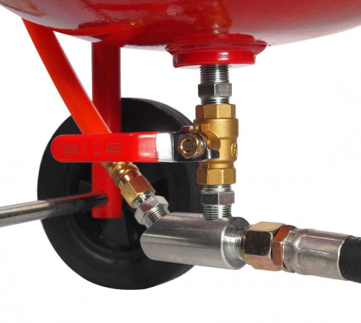 Аппарат пескоструйный 38л шланг 1/2", 250PSI JTC фото, характеристики