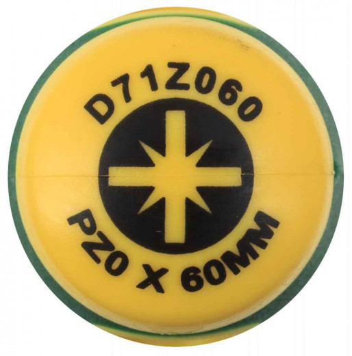 D71Z060 Отвертка стержневая POZIDRIV® ANTI-SLIP GRIP, PZ0x60 фото, характеристики