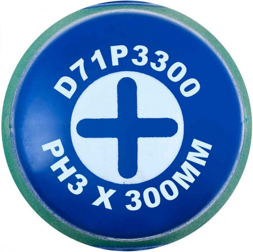 D71P3300 Отвертка стержневая крестовая ANTI-SLIP GRIP, PH3x300 мм фото, характеристики