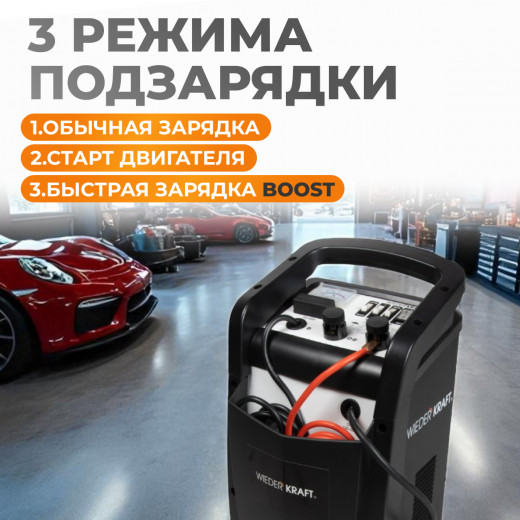 WDK-Start400 Пуско-зарядное устройство 290А, 12/24В фото, характеристики